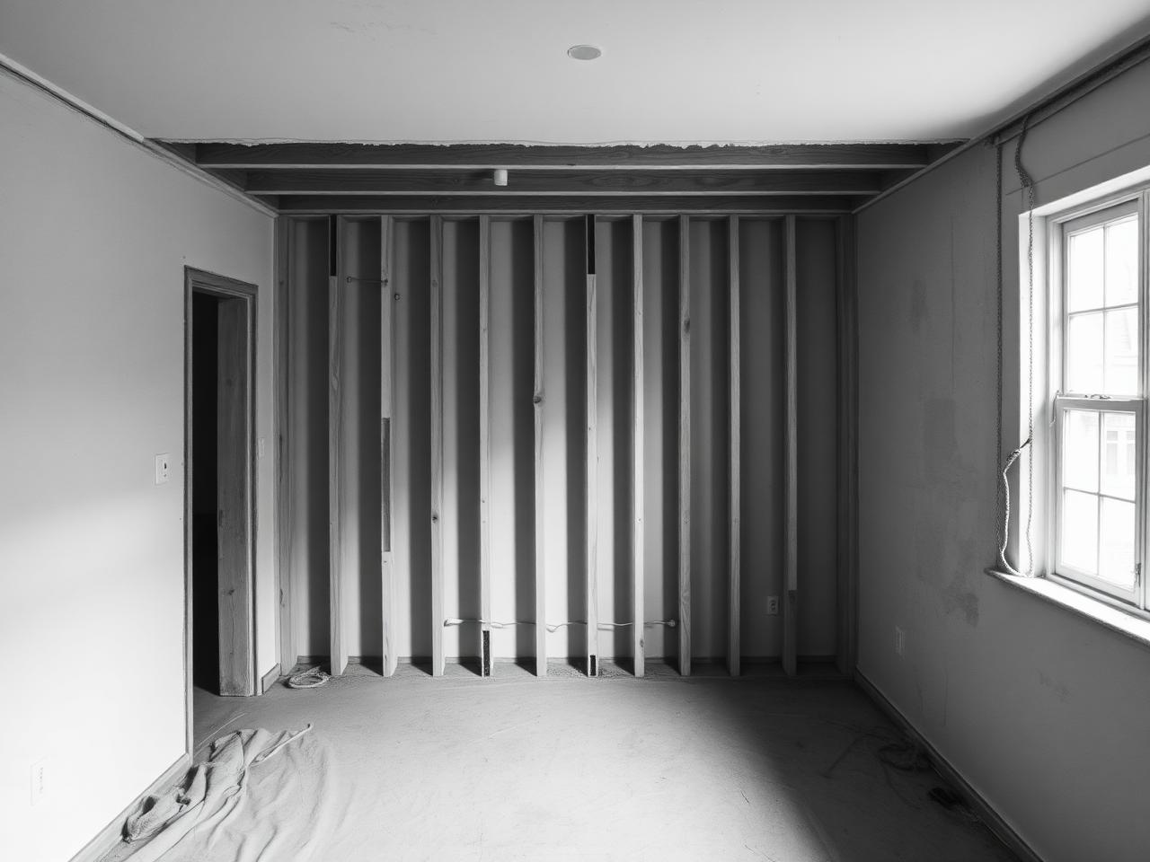 Illustrativ bild från en pågående invändig renovering